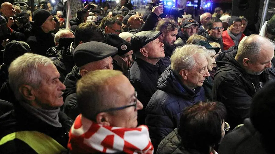 Опубликованы кадры массовых протестов в Польше