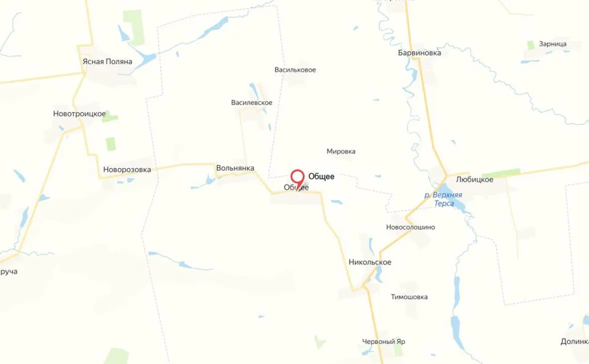 Российские войска заняли Общее