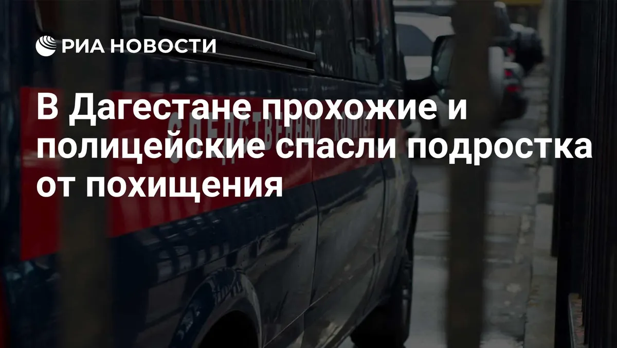 В Дагестане прохожие и полицейские спасли подростка от похищения