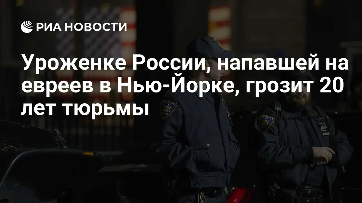 Уроженке России, напавшей на евреев в Нью-Йорке, грозит 20 лет тюрьмы