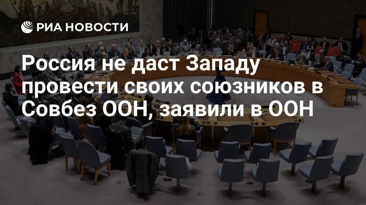 Россия не даст Западу провести своих союзников в Совбез ООН, заявили в ООН