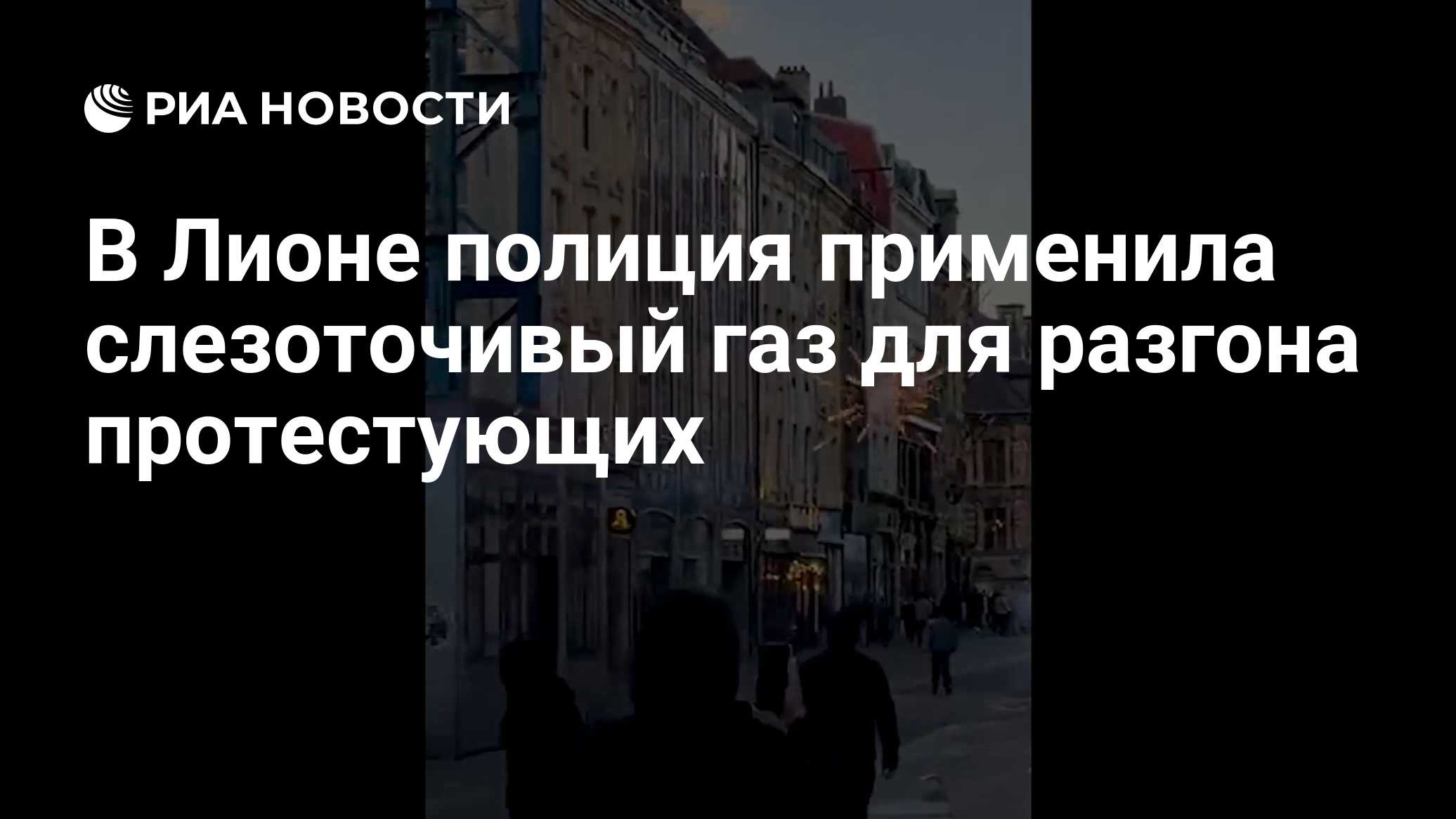 В Лионе полиция применила слезоточивый газ для разгона протестующих