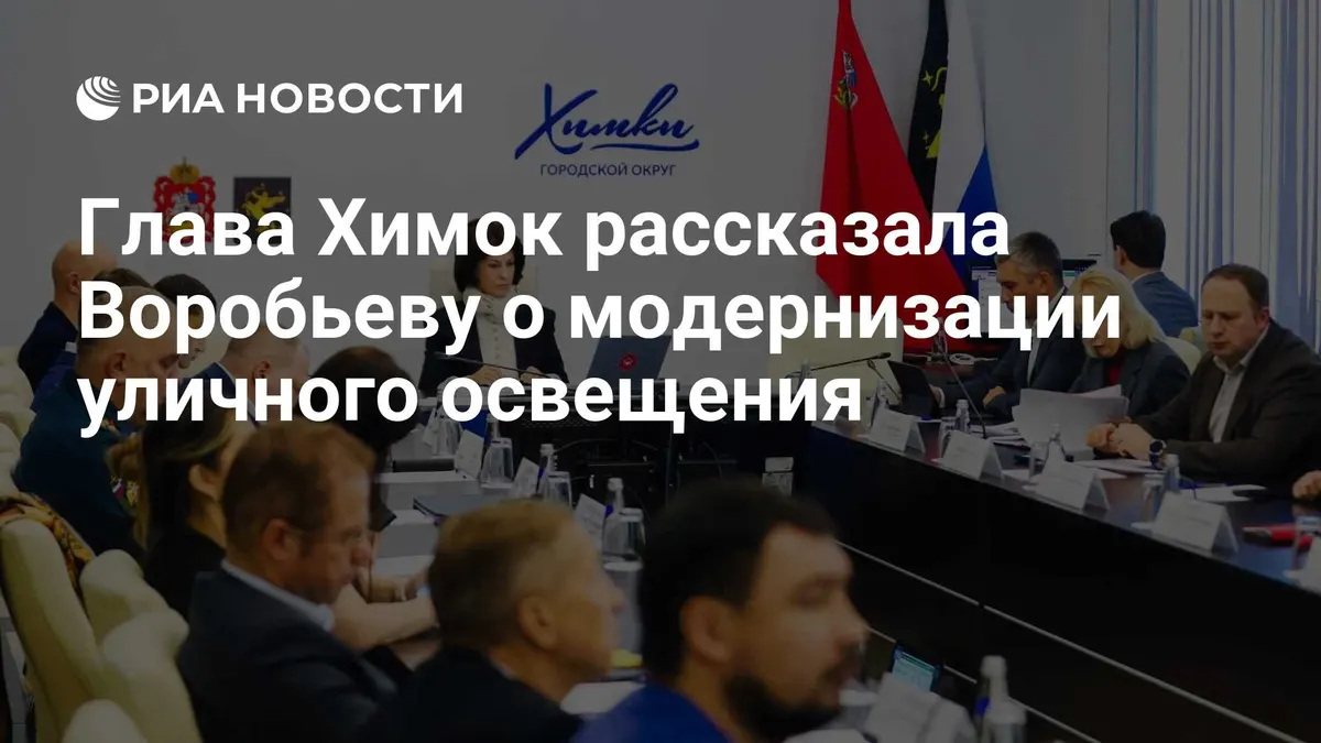 Глава Химок рассказала Воробьеву о модернизации уличного освещения