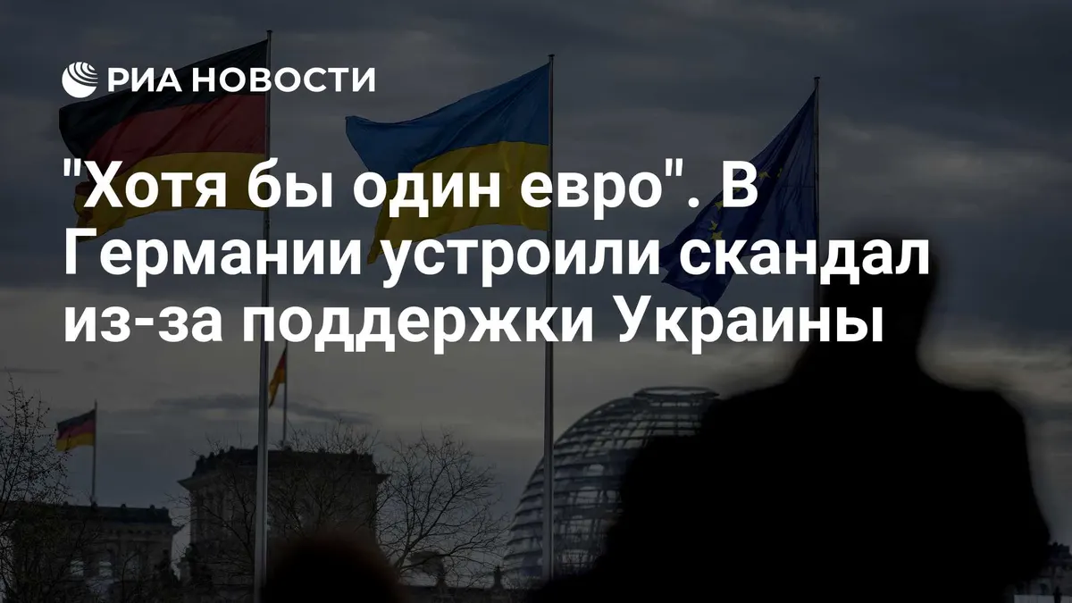 "Хотя бы один евро". В Германии устроили скандал из-за поддержки Украины