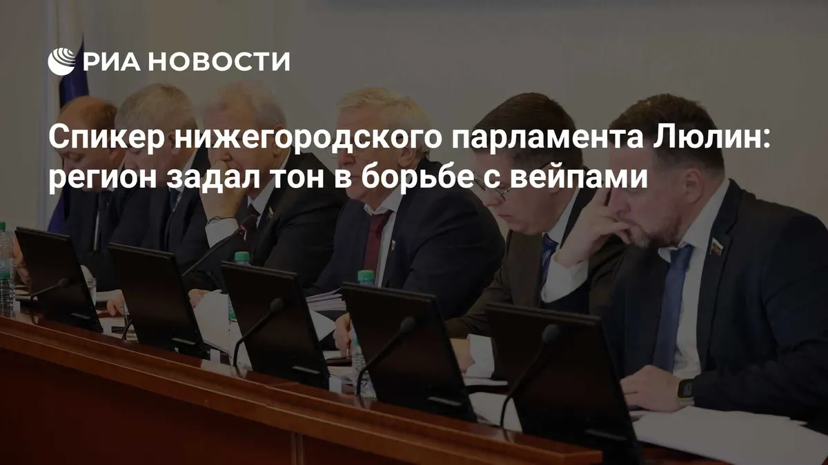 Спикер нижегородского парламента Люлин: регион задал тон в борьбе с вейпами