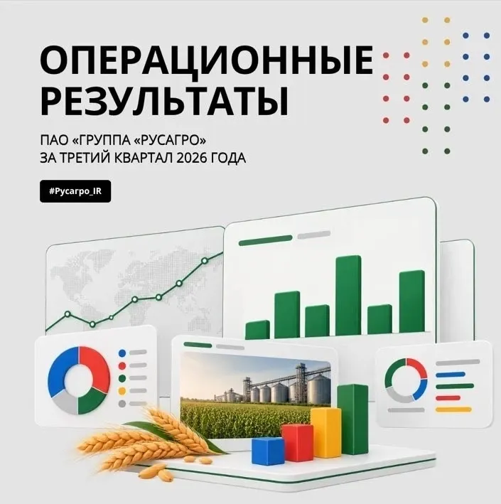 Операционные результаты ПАО «Группа «Русагро» за 3 квартал 2026 года